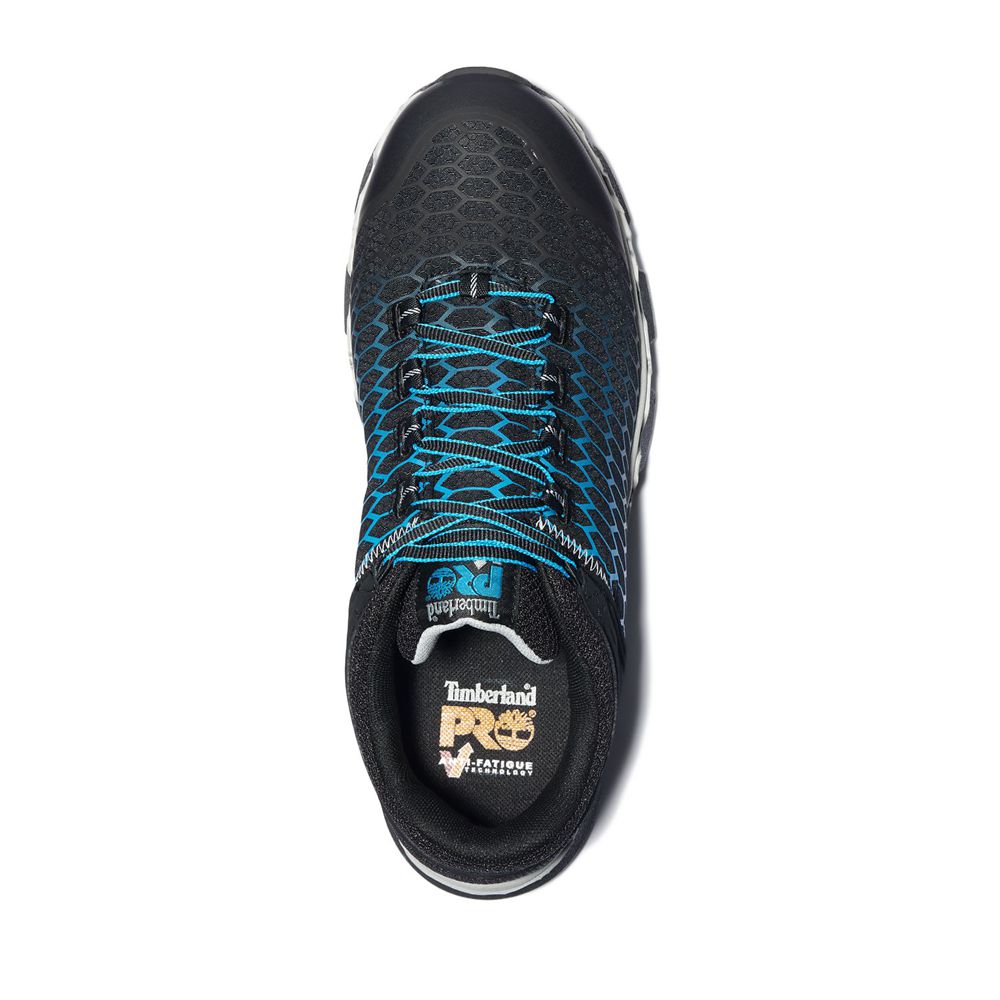 Zapatos de Trabajo Timberland Argentina Mujer - Pro® Powertrain Sport Alloy Toe Eh - Negras/Azules -